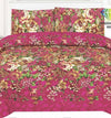 Pink color Printed Bedsheet