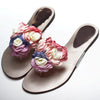 Flowered Slippers for Casual Use