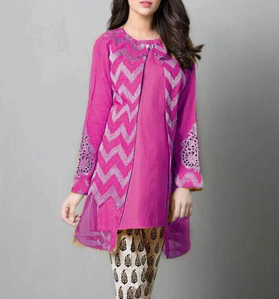 2 pcs Embroidered Lawn Dress