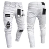 Men's Jeans Skinny Hip Hop Cool  Ripped Zipper Jeans