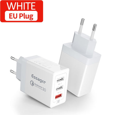 Essager 30W Quick Charge 3.0 Multi USB Charger