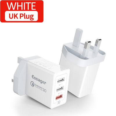 Essager 30W Quick Charge 3.0 Multi USB Charger