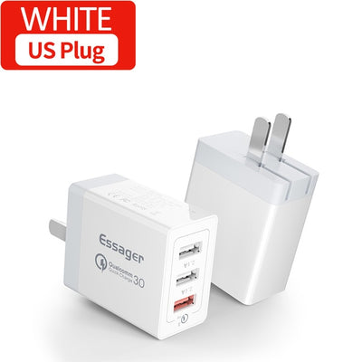 Essager 30W Quick Charge 3.0 Multi USB Charger