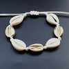 Handmade Natural Seashell Hand Knit Bracelet