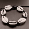 Handmade Natural Seashell Hand Knit Bracelet