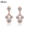 New Fashion Crystal Mickey Minnie Stud Earrings