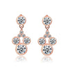 New Fashion Crystal Mickey Minnie Stud Earrings