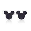 New Fashion Crystal Mickey Minnie Stud Earrings