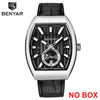 Benyar Square Men Watch Business Waterproof Quartz