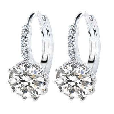 Shiny Shape Style Hoop Earrings