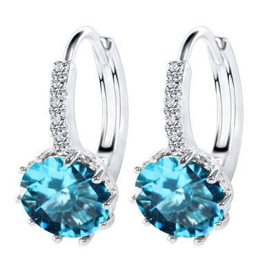 Shiny Shape Style Hoop Earrings