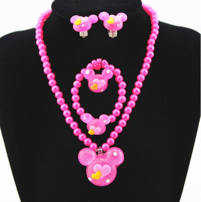 1=4pcs Lovely Baby Girls Necklace Bracelet