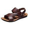 Men's fashion breathable leather beach sandals