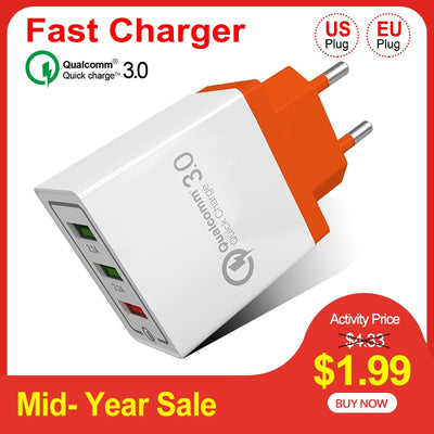 QC3.0 3 USB Quick Charge for iPhone