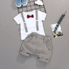 Summer Kids Boys Bow Clothes Sets