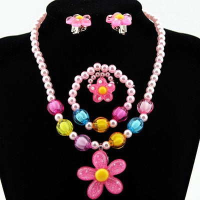 Candy Beads Resin Plastic Kids Jewelry Set