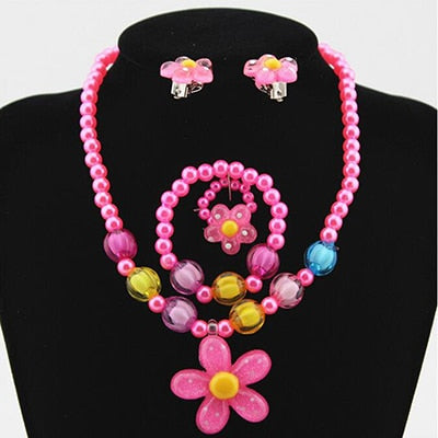 Candy Beads Resin Plastic Kids Jewelry Set