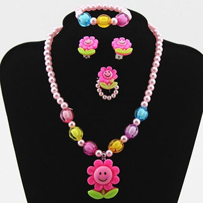 Candy Beads Resin Plastic Kids Jewelry Set