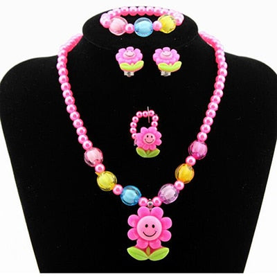 Candy Beads Resin Plastic Kids Jewelry Set