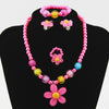 4pcs Kids Baby Girl's Imitation Necklace Bracelet