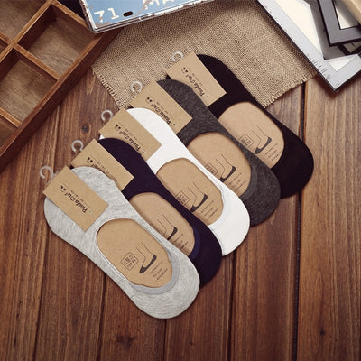 10 pieces = 5 pairs new Cotton men invisible socks