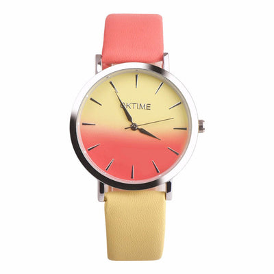 2018 Fashion WristWatch Retro Rainbow Design Women Dress Watch