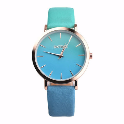 2018 Fashion WristWatch Retro Rainbow Design Women Dress Watch