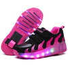 Kids Shoes with LED Lights Children Roller Skate Sneakers