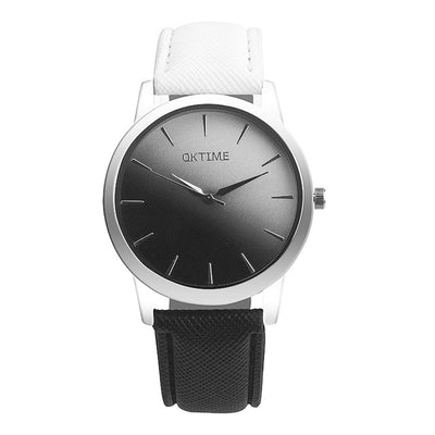 Leather Band Analog Alloy Quartz Wrist Watch