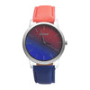 Leather Band Analog Alloy Quartz Wrist Watch