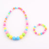 Color Children Necklace Jewelry Set