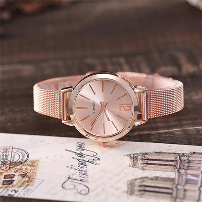 Women Stainless Steel Lady Bracelet Watch