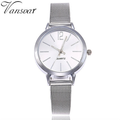 Women Stainless Steel Lady Bracelet Watch