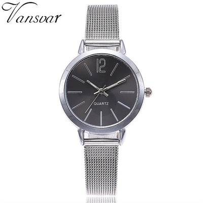 Women Stainless Steel Lady Bracelet Watch