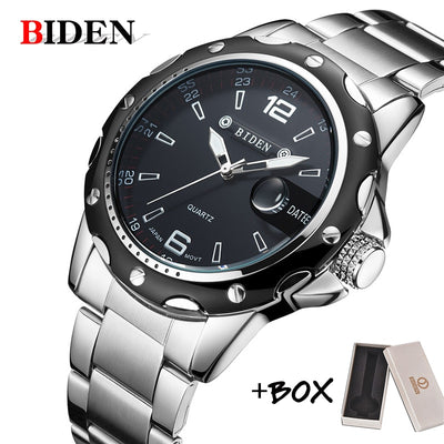 BIDEN Man Watch Stainless Steel Strap Watches