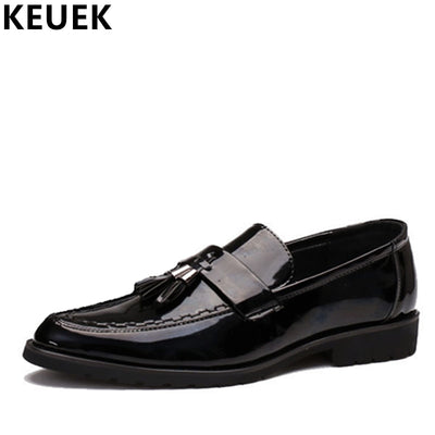 Large size Men Pointed toe leather shoes