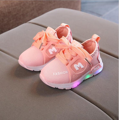 New Children Luminous Shoes Boys Girls Sport Running Shoes