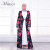 MISSJOY Fashion 2018 Long Sleeve flower abaya