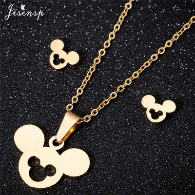 Jisensp Cute Mickey Earrings for Women