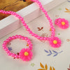 Cute Pink Simulated Pearl Beads Kid Jewelry Sets