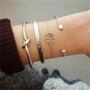 KISS WIFE 5Pcs/Set Fashion Bracelet Set Women