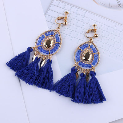 New Arrival Tassel Clip On Earrings