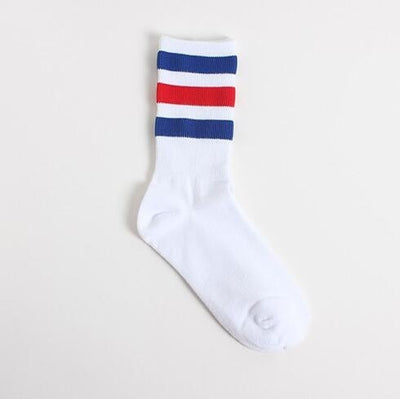 3 Three Stripes Socks Women Men Cotton