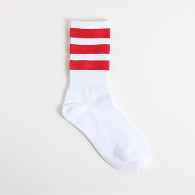 3 Three Stripes Socks Women Men Cotton