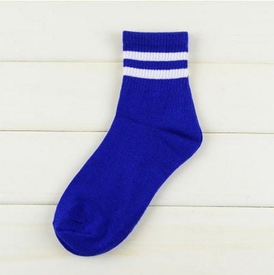 3 Three Stripes Socks Women Men Cotton