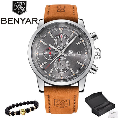 BENYAR Watches Men Luxury Brand Quartz Watch