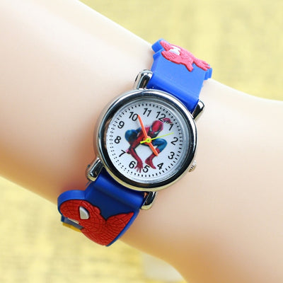 3D Rubber Strap Spiderman Children Watch