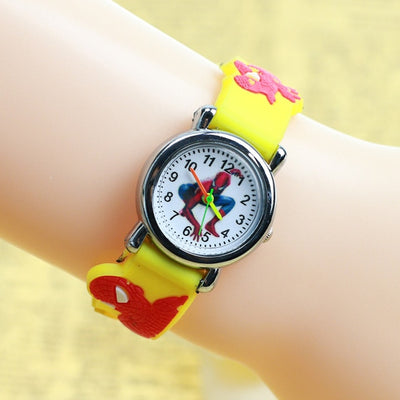 3D Rubber Strap Spiderman Children Watch