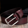 male genuine leather strap belt