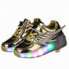 Kids Shoes with LED Lights Children Roller Skate Sneakers